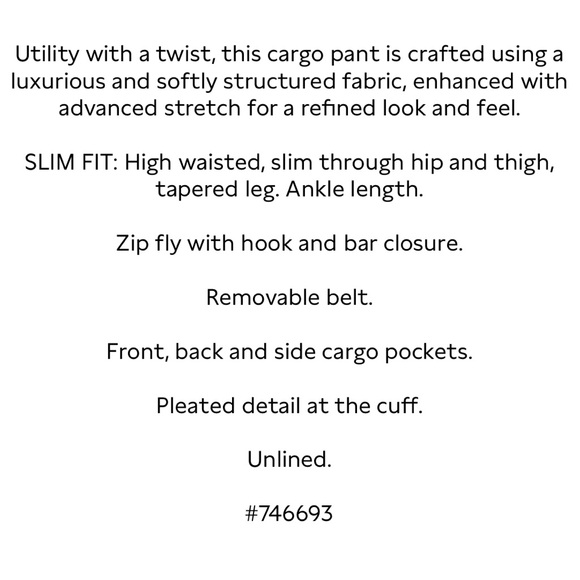 Banana Republic Slim Refined Stretch Cargo Pant - Latte Cream Beige - Picture 4 of 12